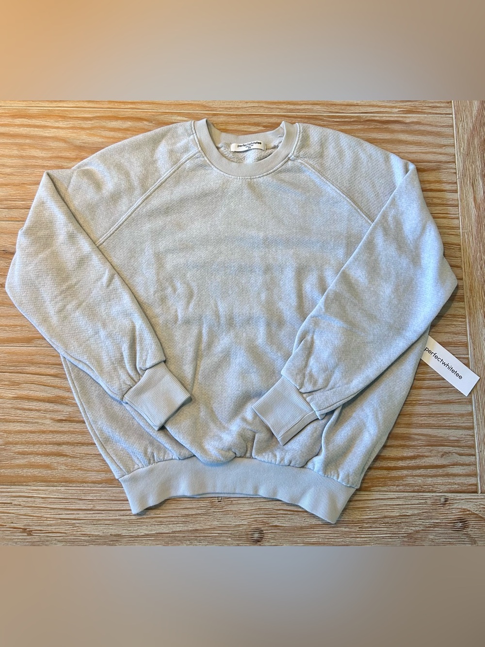 Perfect White Tee - NWT - Limited color Pearl Grey Lennon Fleece